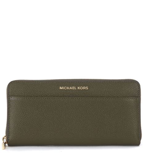 michael kors olive wallet|michael kors racing green wallet.